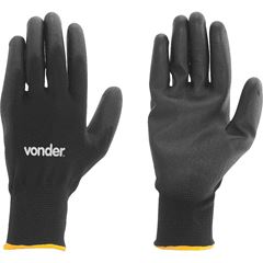 LUVA POLIESTER/PU PRETA TAM.09 VONDER