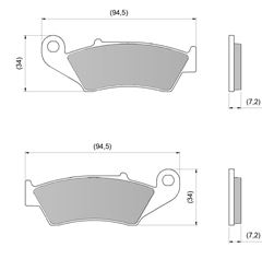 PASTILHA FREIO XTRAIL CERAMICA CRF 250/230 DIANT
