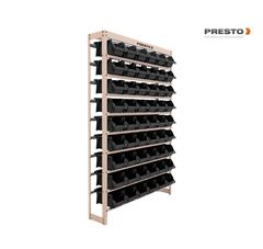 ESTANTE GAVETEIRO C/54 GAVETAS N5 PRETO
