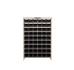 ESTANTE GAVETEIRO C/54 GAVETAS N5 PRETO