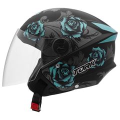 CAPACETE NEW LIBERTY THREE FLOWERS FOSCO
