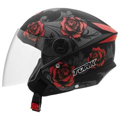 CAPACETE NEW LIBERTY THREE FLOWERS FOSCO