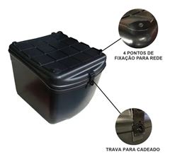 BAU PLASTICO OMEGA 92L PRETO MN3 MOTOBOY