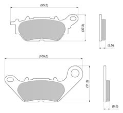 PASTILHA FREIO DIANT FACTOR 125 09> NMAX 160 (T)