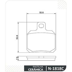 PASTILHA CERAMICA KTM / DUCATI