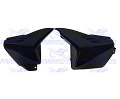 TAMPA LATERAL FAN 125 09>13 PRETO INJETADO