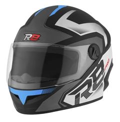 CAPACETE R8 PRO FOSCO PRET/AZUL TAM.60