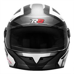 CAPACETE R8 PRO FOSCO PRETO/PRATA TAM.60