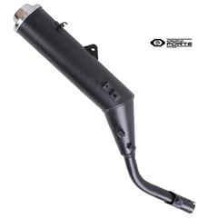 PONTEIRA ESCAPAMENTO PRETO XLR 125