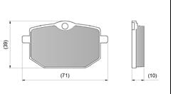 PASTILHA FREIO DIANT DT 180Z 89>92