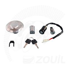 KIT CHAVE TRAVA IGNICAO FAN 125 05>08 (4 PC