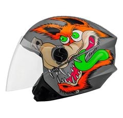 CAPACETE NEW LIBERTY THREE COYOTE BRILHO T.56 CZ