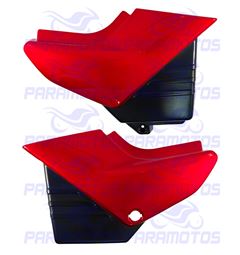 TAMPA LATERAL YBR 125 00 VERMELHO