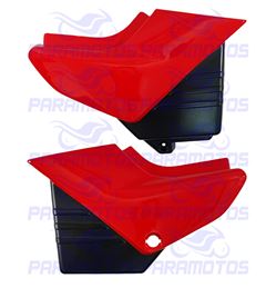 TAMPA LATERAL YBR 125 01 VERMELHO