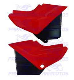 TAMPA LATERAL YBR 125 02 VERMELHO