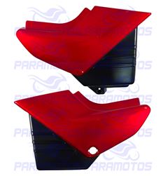 TAMPA LATERAL YBR 125 05>08 VERMELHO