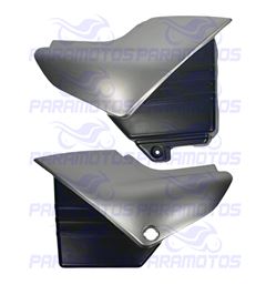 TAMPA LATERAL YBR 125 05>06 PRATA