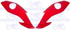 CARENAGEM LATERAL FAROL FAN 160 22>24 VERMELHO