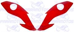 CARENAGEM LATERAL FAROL FAN 160 22>24 VERMELHO