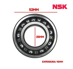 ROLAMENTO NSK 6205URC3 - 25X52X15