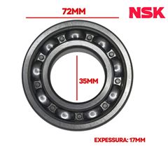 ROLAMENTO NSK 6207UC3 - 35X72X17