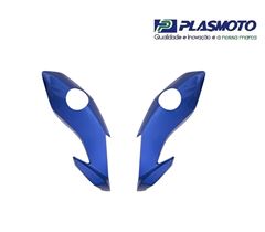CARENAGEM LATERAL FAROL FAN 160 22 AZUL CARAIVA
