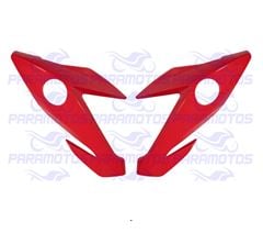 CARENAGEM LATERAL FAROL TITAN 160 22>23 VERMELHO 
