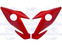 CARENAGEM LATERAL FAROL TITAN 160 22 VERMELHO MACE