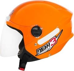 CAPACETE NEW LIBERTY THREE LARANJA T.58