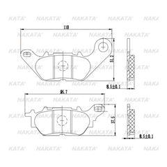 PASTILHA FREIO DIANT/TRAS FACTOR 125