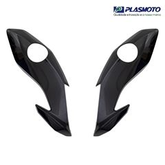 CARENAGEM LATERAL FAROL FAN 160 22>24 PRETO INJE