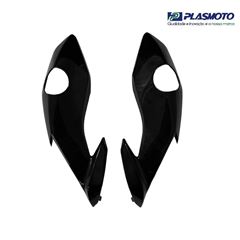 CARENAGEM LATERAL FAROL FAN 160 22>24 PRETO