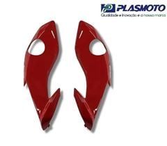 CARENAGEM LATERAL FAROL FAN 160 22>24 VERMELHO