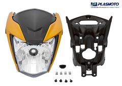 KIT CARENAGEM FAROL TITAN 160 22>23 AMARELO CAJU
