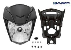 KIT CARENAGEM FAROL TITAN 160 22>24 PRETO INJETADO