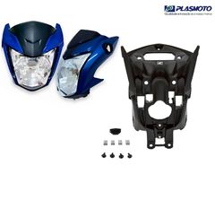 KIT CARENAGEM FAROL TITAN 160 22> AZUL TWISTER