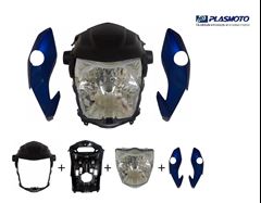 KIT CARENAGEM FAROL FAN 160 22 AZUL CARAIVA