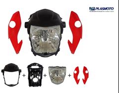 KIT CARENAGEM FAROL FAN 160 22> VERMELHO MARRAKESH