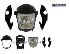 KIT CARENAGEM  FAROL FAN 160 22>24 PRETO INJETADO
