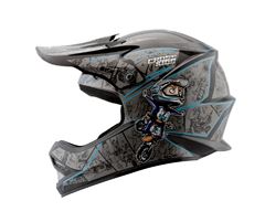 CAPACETE CROSS KIDS CARTOON RACING T.54 AZUL