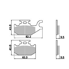 PASTILHA FREIO CERAMICA CAN-AM MAVERICK 1000