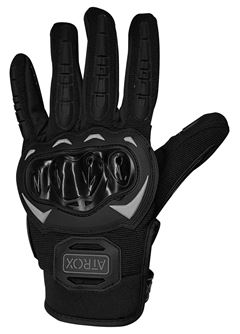 LUVA SIMPLE BLACK TECIDO PRETA/CINZA (M)