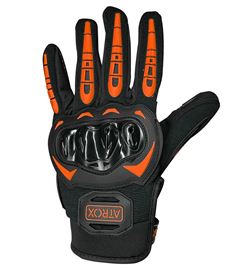 LUVA SIMPLE ORANGE TECIDO PT/LARANJA GG