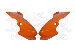 CARENAGEM LATERAL FAROL LARANJA FACTOR 150 16>17