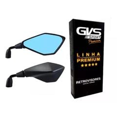 RETROVISOR LENTE AZUL KAWASAKI Z400 H/CURTA(90 GR)