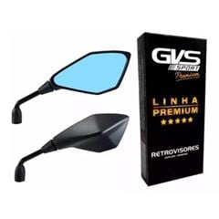 RETROVISOR LENTE AZUL KAWASAKI Z400 H/LONGA(90 GR)