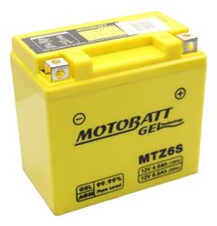BATERIA 6A MOTOBATT GEL MTZ 6S N MAX TITAN 150 160