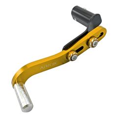 PEDAL CAMBIO C/REGULAGEM PRATA/DOURADO