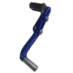 PEDAL DE CAMBIO C/REGULAGEM PRATA/AZUL