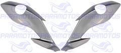 CARENAGEM LATERAL FAROL FAN 160 23 PRATA IRON